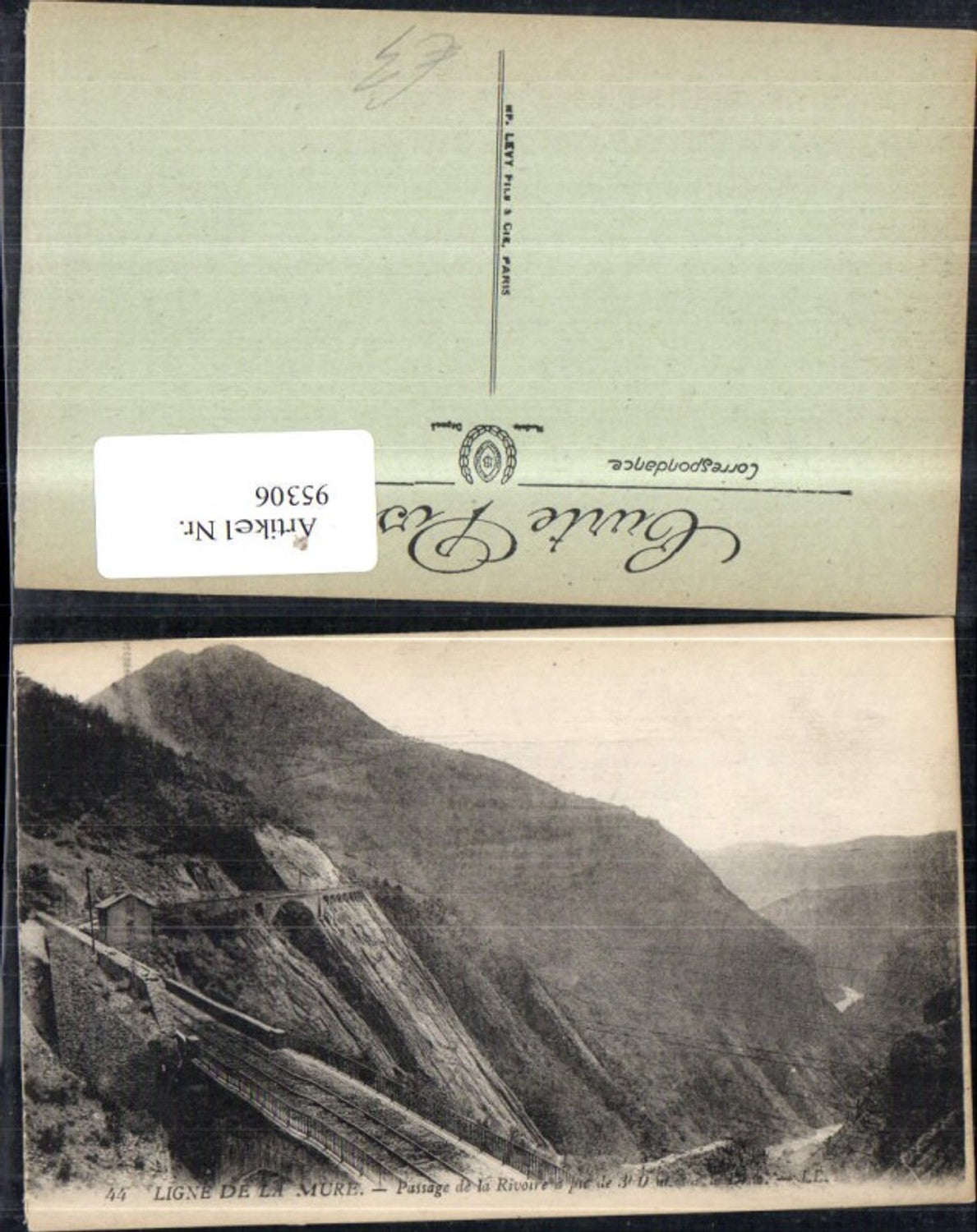 95306,Ligne de la Mure Ansicht Brücke Eisenbahn Gleise Schienen