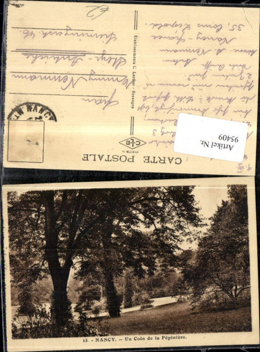 95409,Nancy Un Coin de la Pepiniere Parkansicht