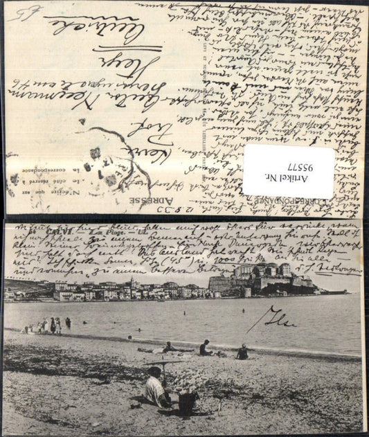 95577,Calvi Strand Küste 1933