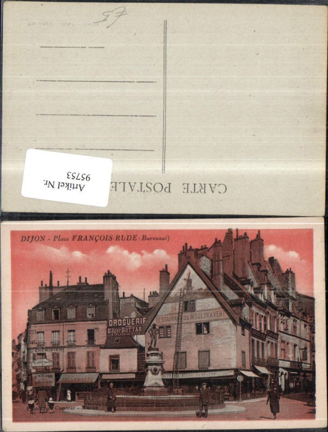 95753,Dijon Place Francois Rude Platzansicht