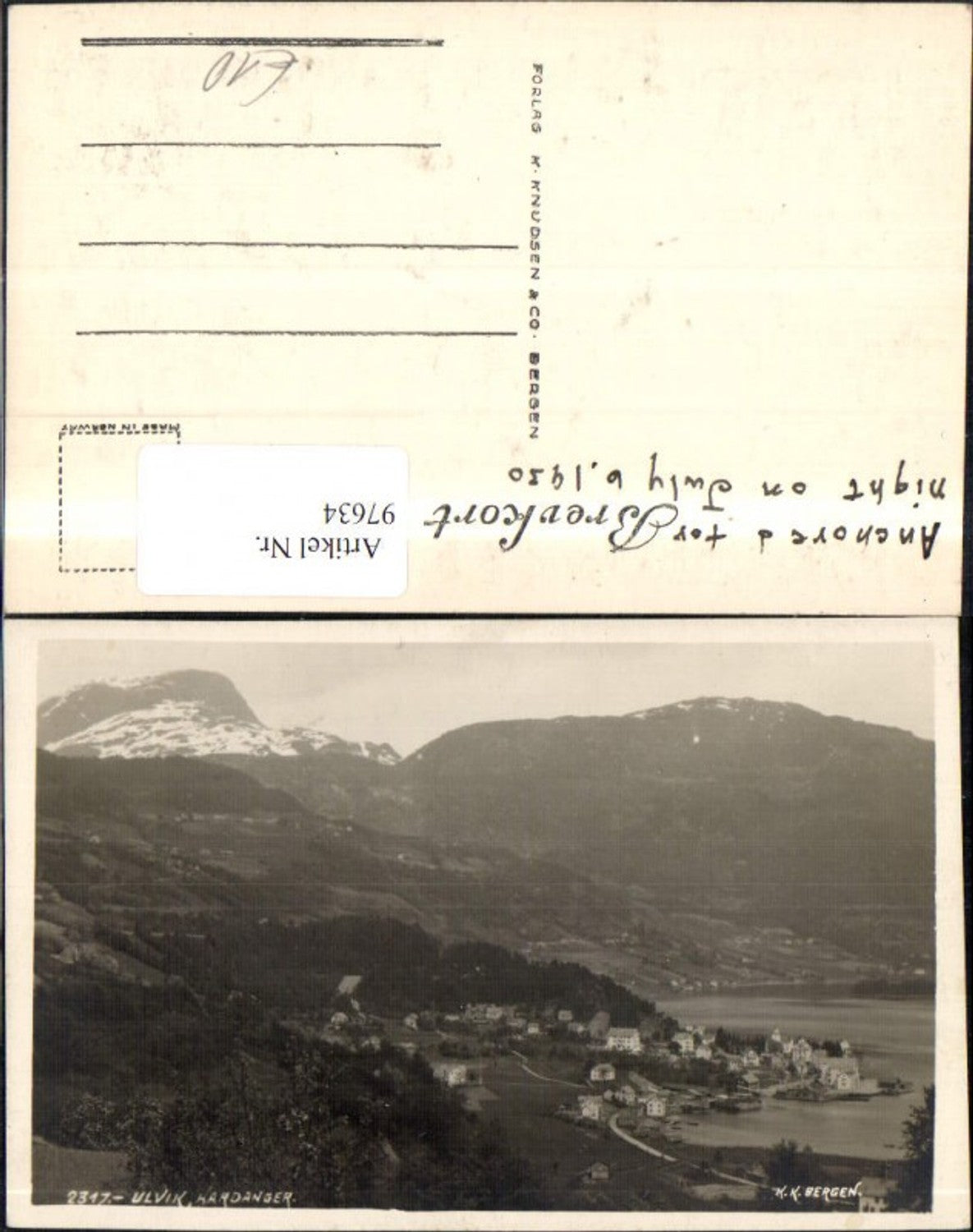 Alte Ansichtskarte – Old Postcard