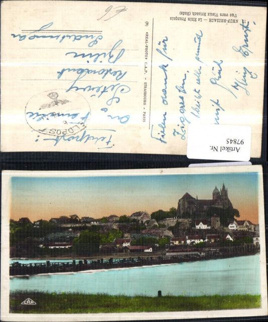 97845,Neuf Brisach Le Rhin Francais 1940 Feldpost
