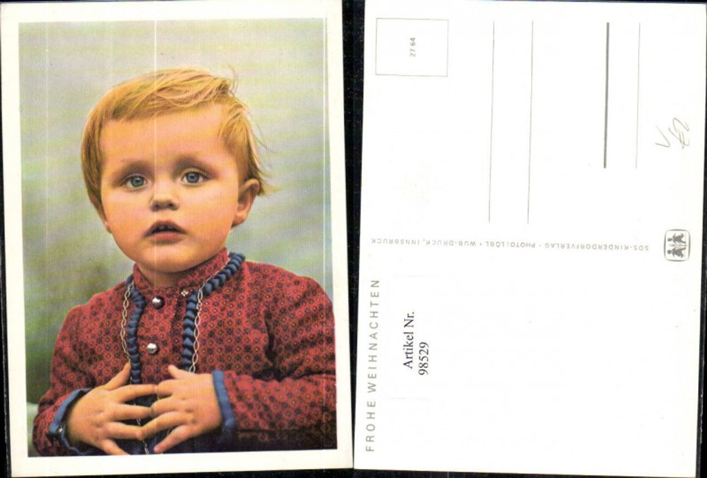98529,SOS Kinderdorf 27/64 Frohe Weihnachten Kind