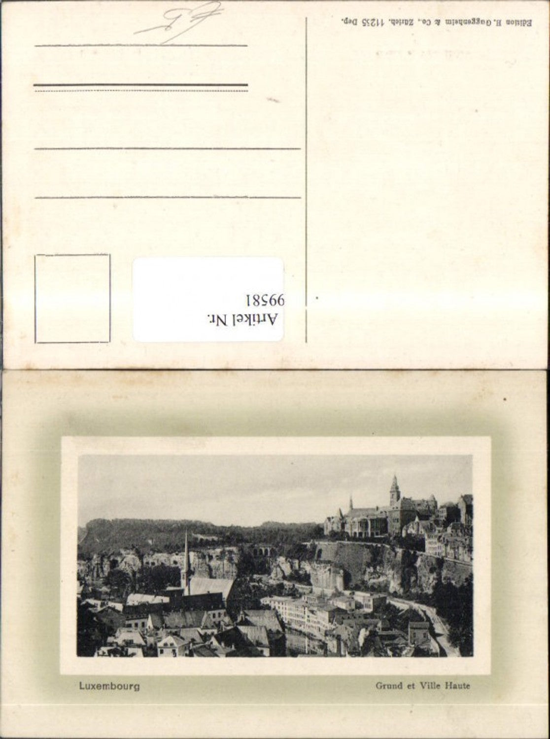 Alte Ansichtskarte – Old Postcard