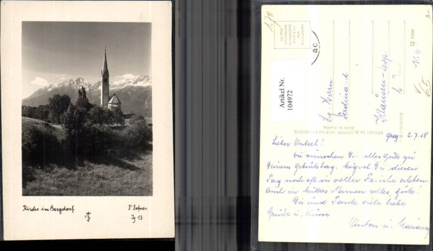 104972,Dr Defner Ig 13 Kirche im Bergdorf