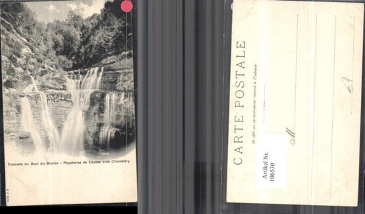 106530,Cascade du Bout du Monde Papeteries de Leysee pres Chambery Wasserfall