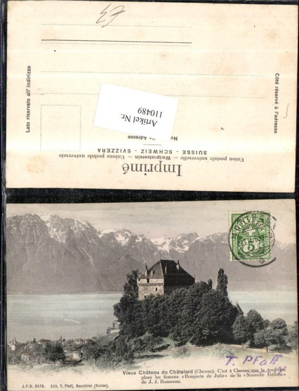 Alte Ansichtskarte – Old Postcard