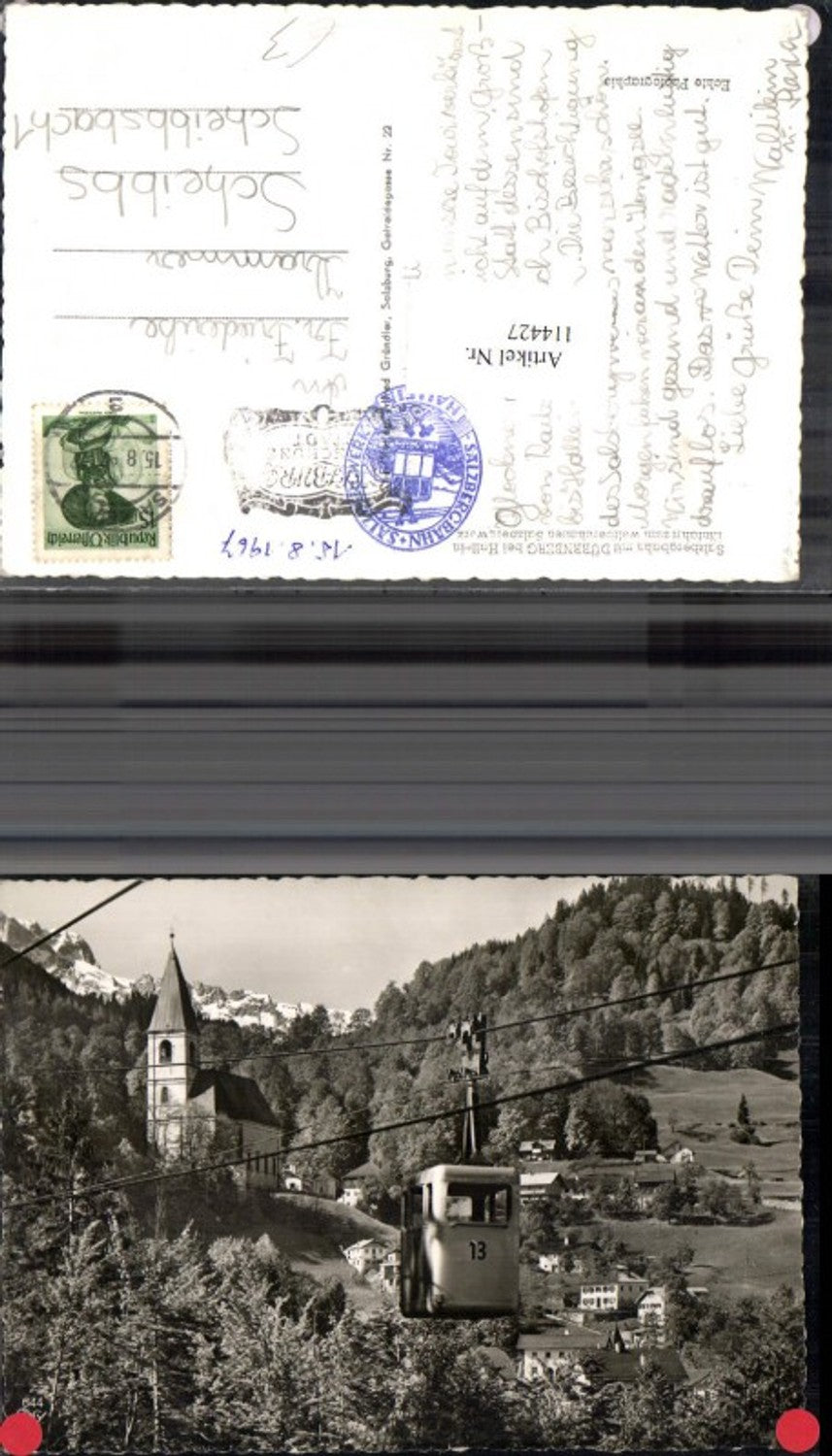 114427,Salzbergbahn mit Dürrnberg bei Hallein