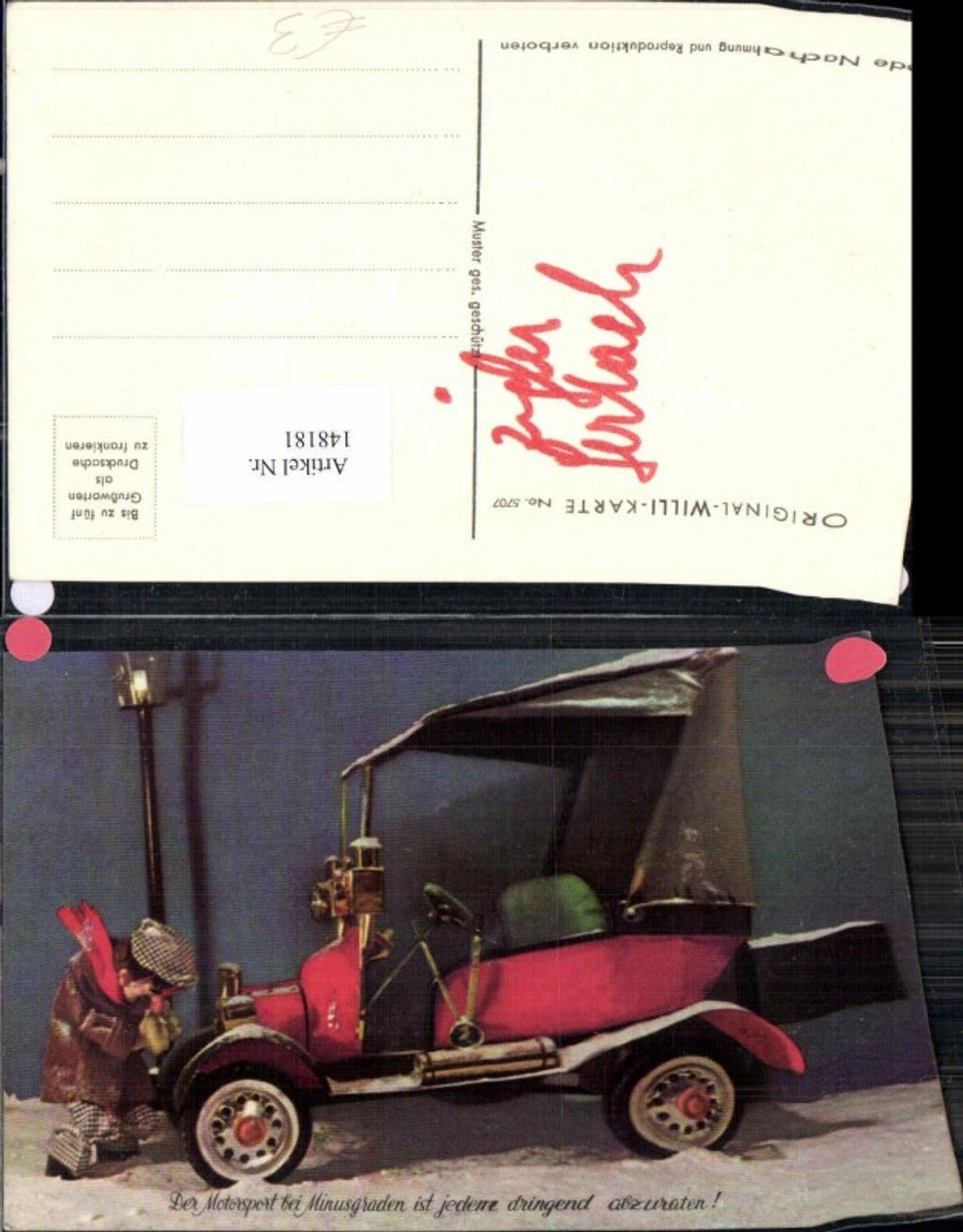 148181,Oldtimer Original Willi Karte 5707