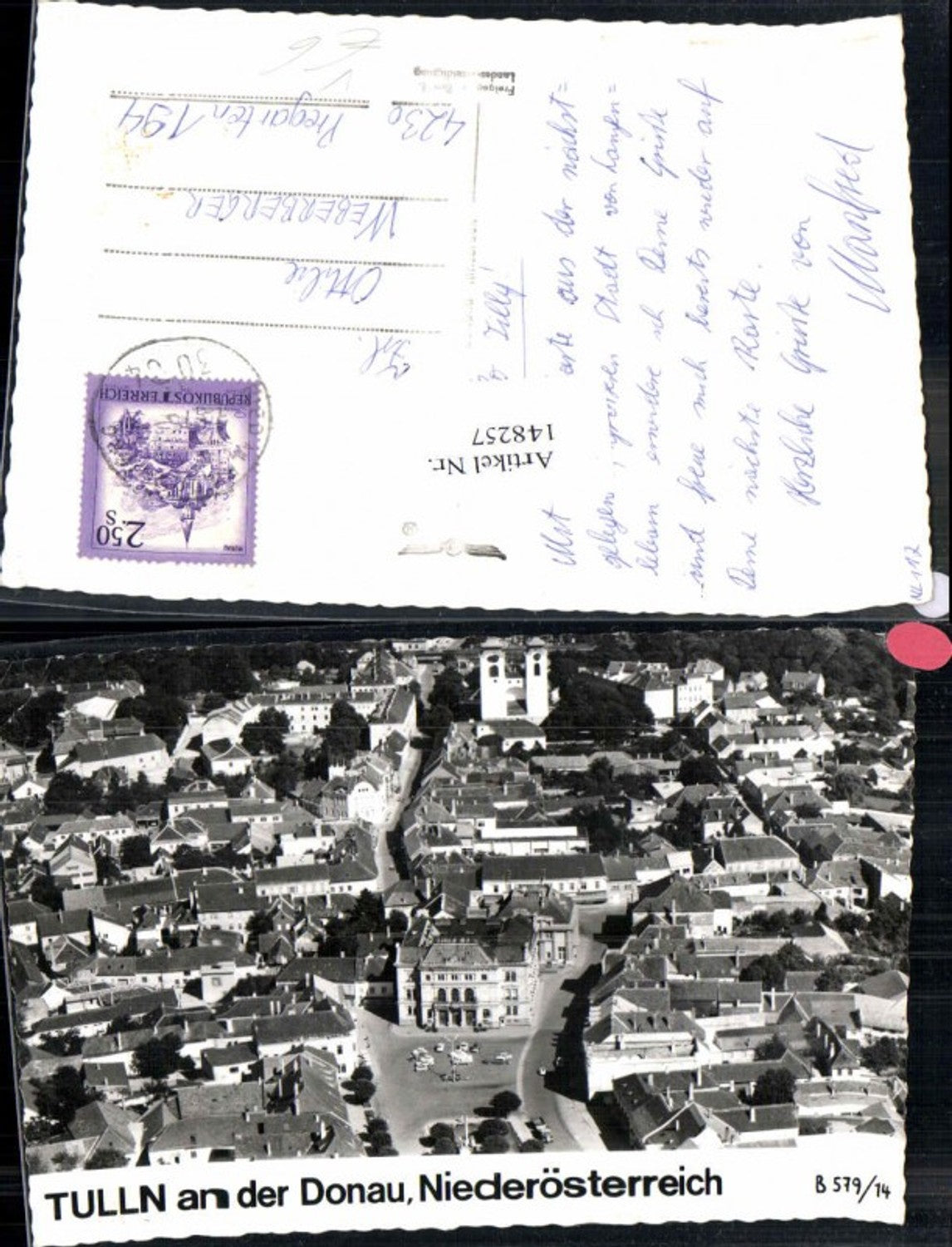 148257,Fliegeraufnahme Tulln pub Alpine B 579-14