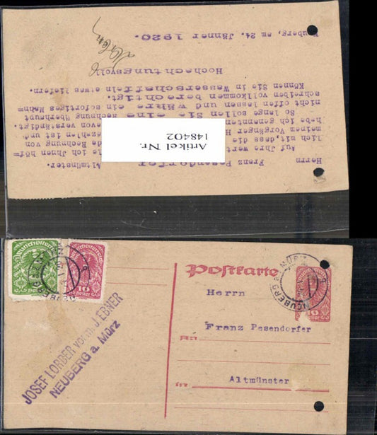 Alte Ansichtskarte – Old Postcard
