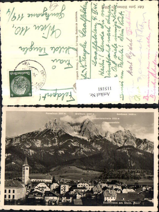 115181,Saalfelden a. Stein. Meer Totale 1940