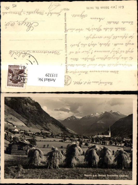 115329,Rauris geg. d. Hohen Sonnblick 1935