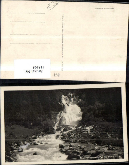115495,Tauernmoosbach Fall i. Stubachtal Wasserfall