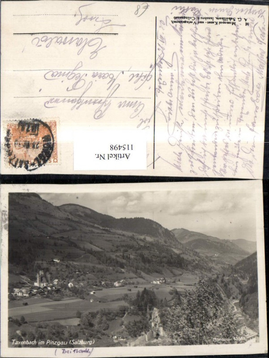115498,Taxenbach i. Pinzgau Totale 1930