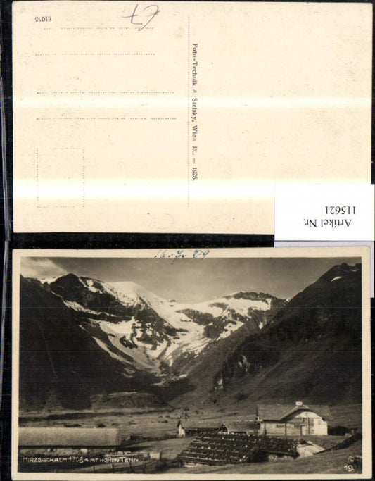 115621,Hirzbachalm m. Hohen Tauern 1929