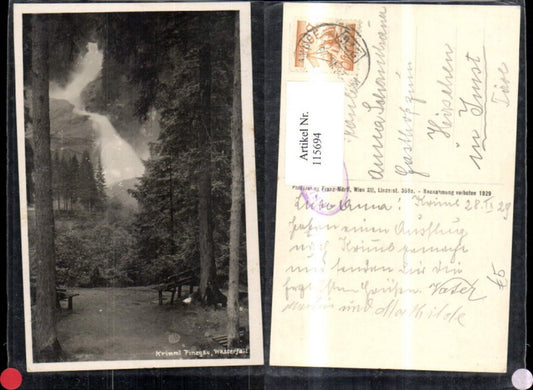 115694,Krimml Pinzgau Wasserfall 1929