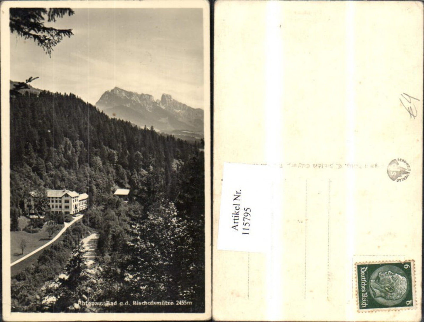 115795,Abtenau Bad geg. d. Bischofsmütze