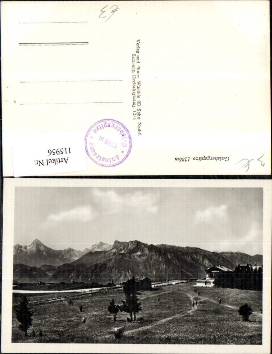 115956,Gaisbergspitze Ansicht Gipfelplateau