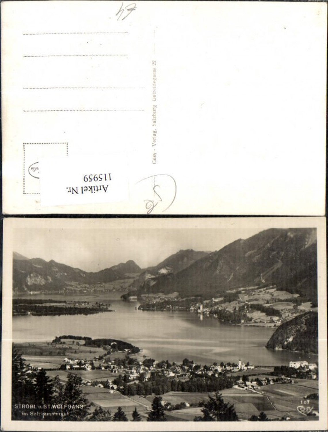 115959,Strobl u. St Wolfgang Luftaufnahme