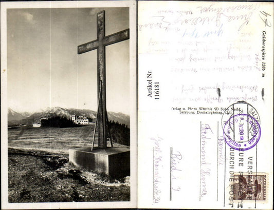 116181,Gaisbergspitze Parsch Kreuz 1937