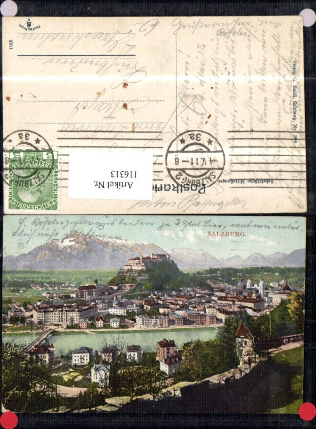 116313, Salzburg view 1911