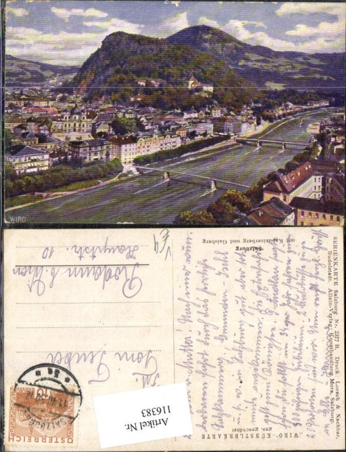 116383, Salzburg m. Kapuzinerberg and Gaisberg pub Mora