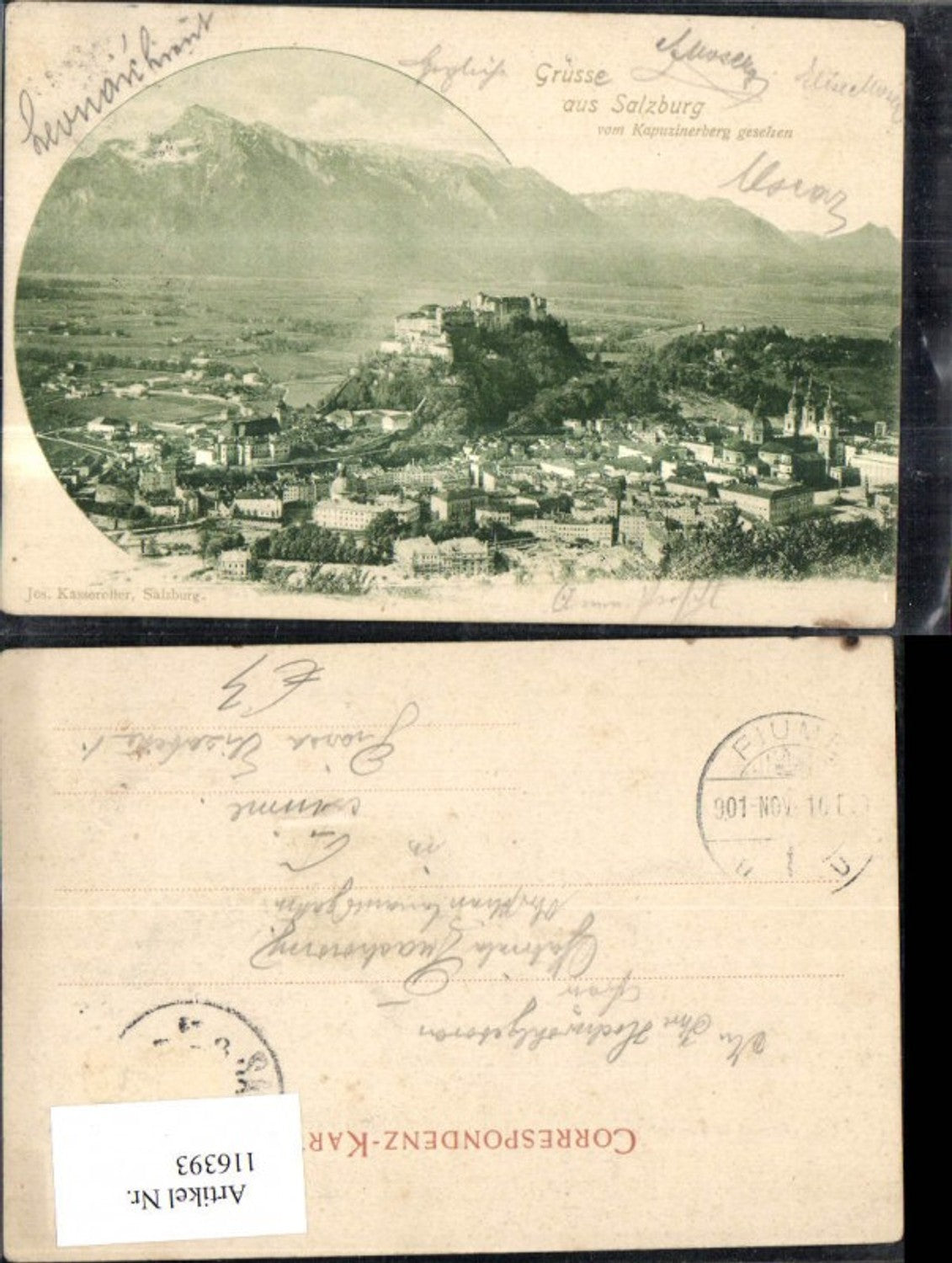 116393, Salzburg v. Kapuzinerberg 1916