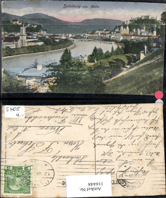 116448,Salzburg von Mülln 1909