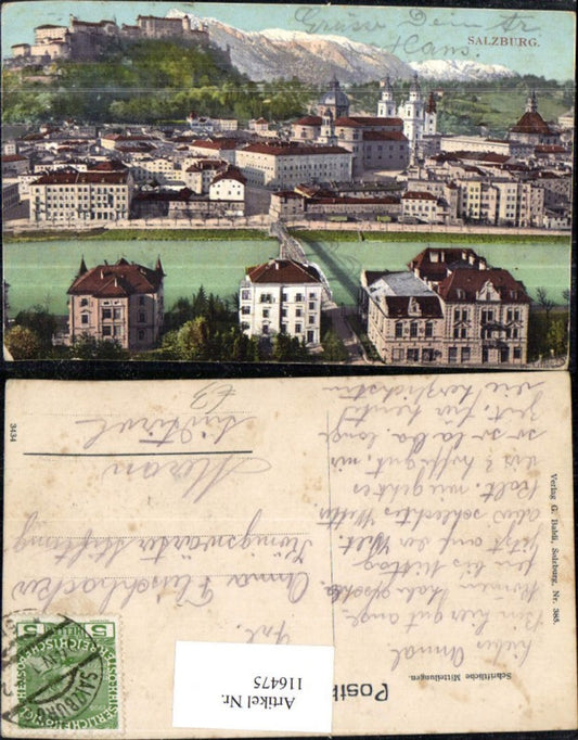 116475,Salzburg Ansicht 1913
