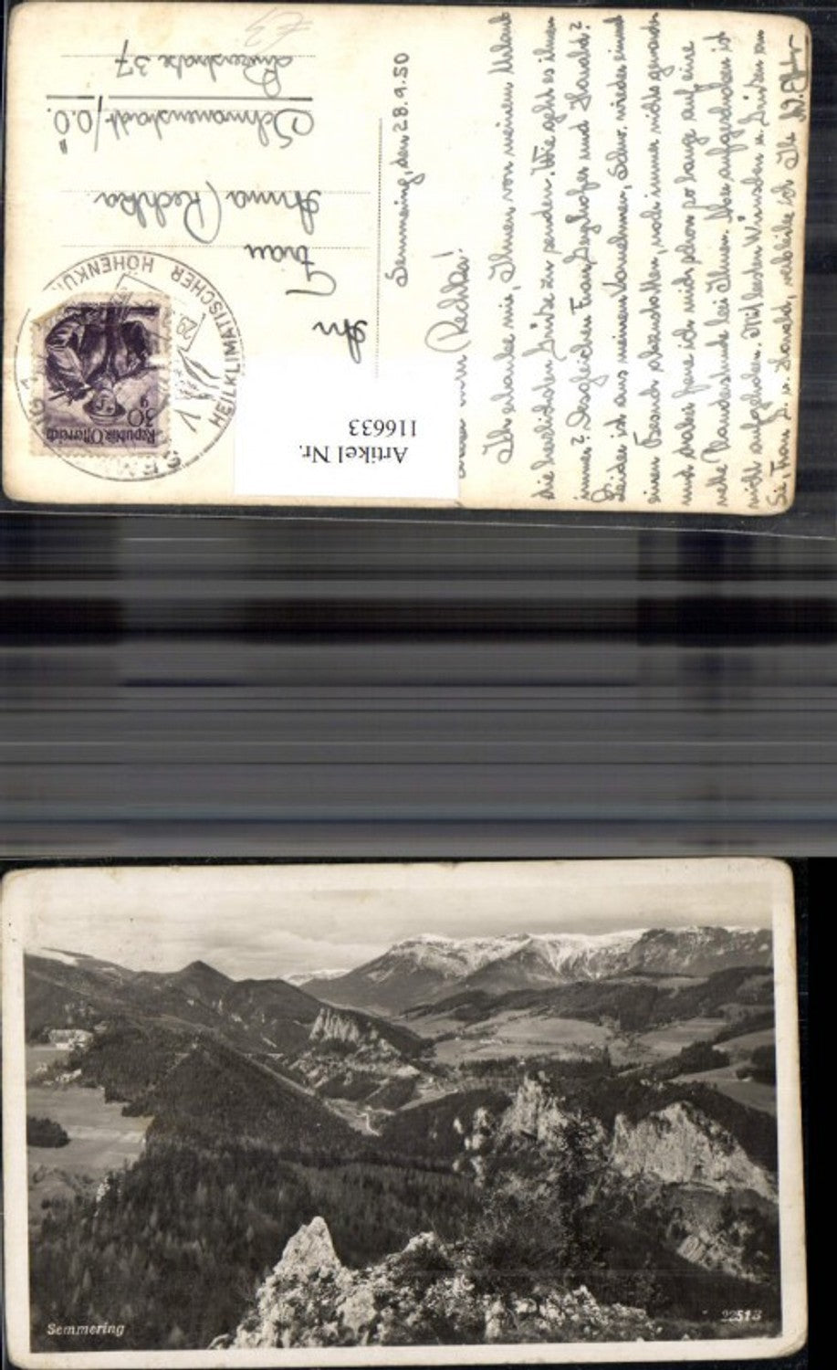 116633,Semmering Totale 1950