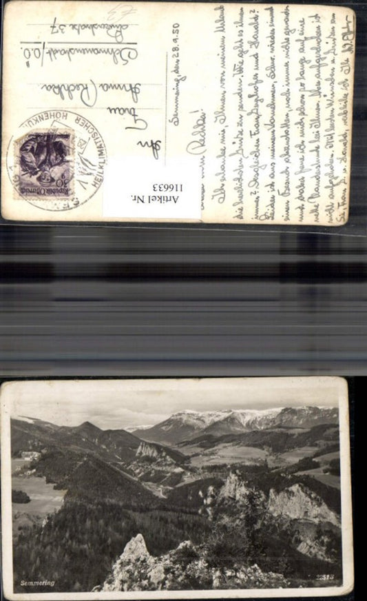 116633,Semmering Totale 1950