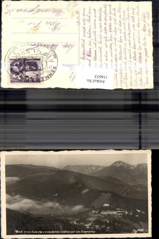 116653,Blick v. Sonnwendstein a. d. Semmering 1950