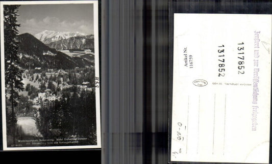 116759,Semmering Hotel Erzherzog Johann Wintersportplatz