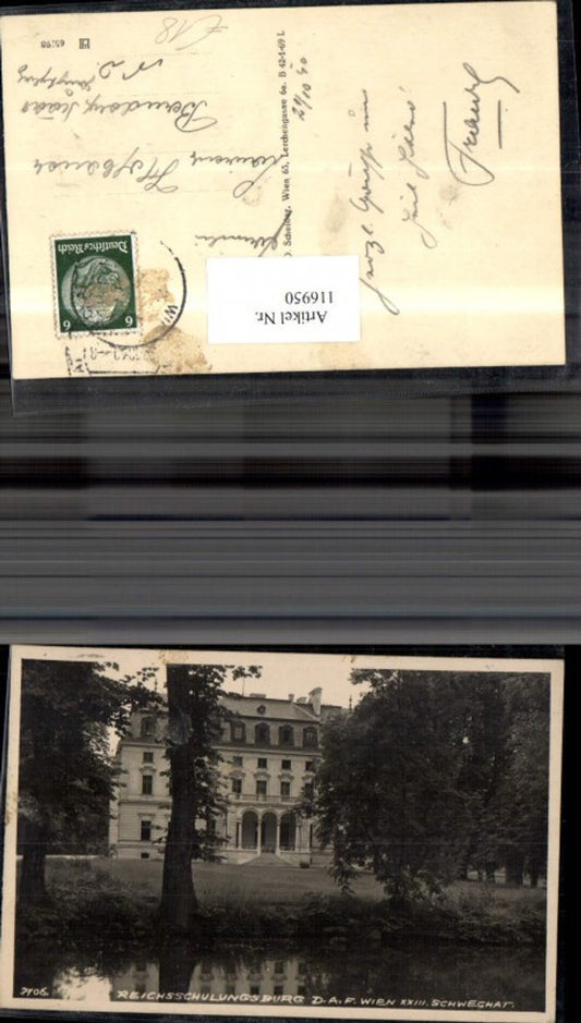 116950,Reichsschulungsburg Schwechat Front 1940