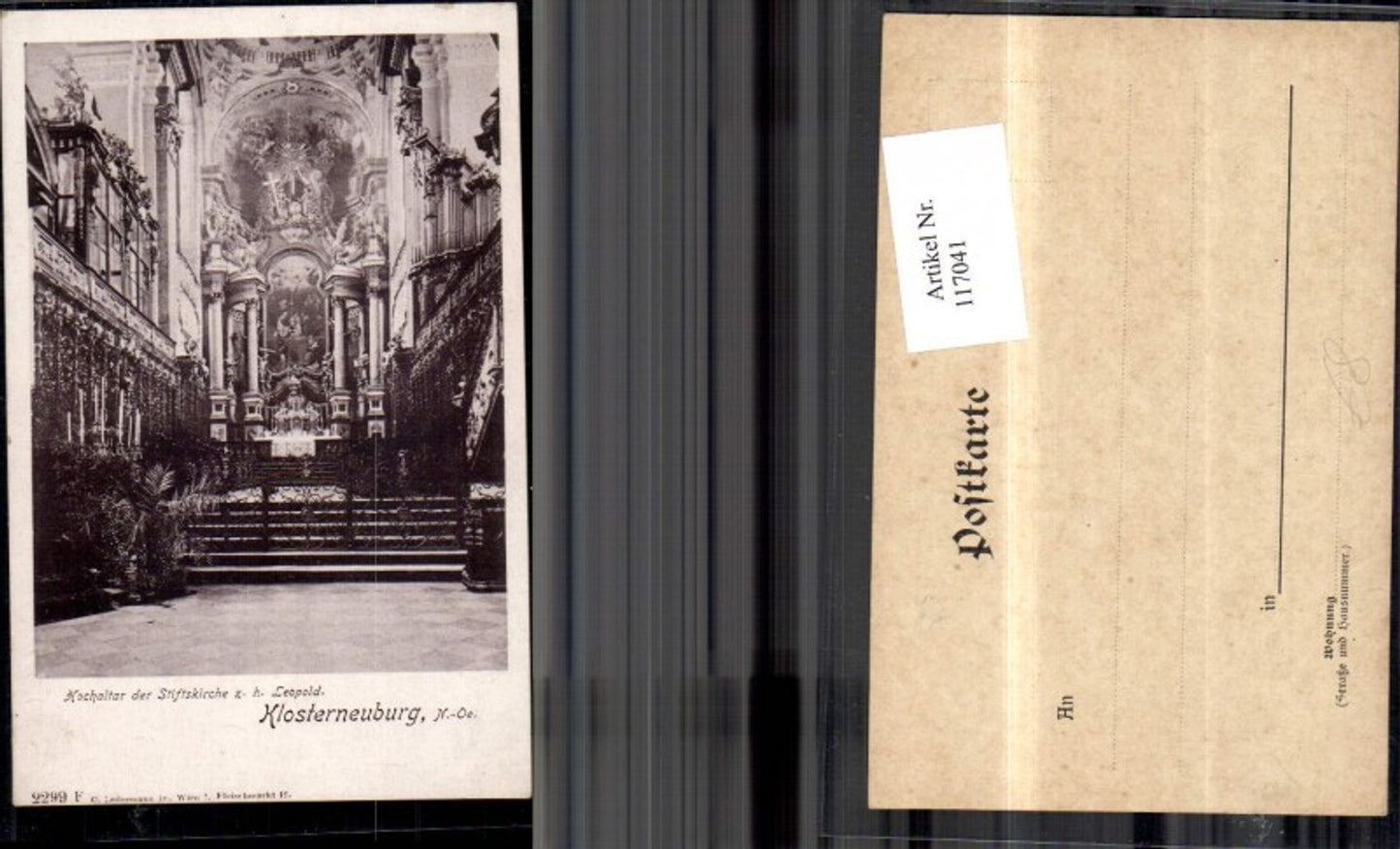 117041,Klosterneuburg Hochaltar d. Stiftskirche z. hl. Leopold