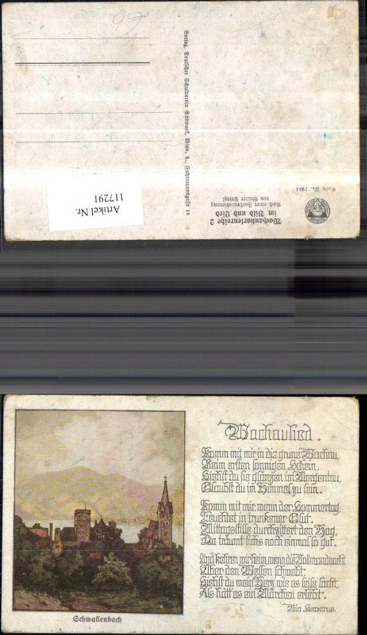 117291,Schwallenbach Ak m. Liedtext pub Dt Schulvervein Südmark