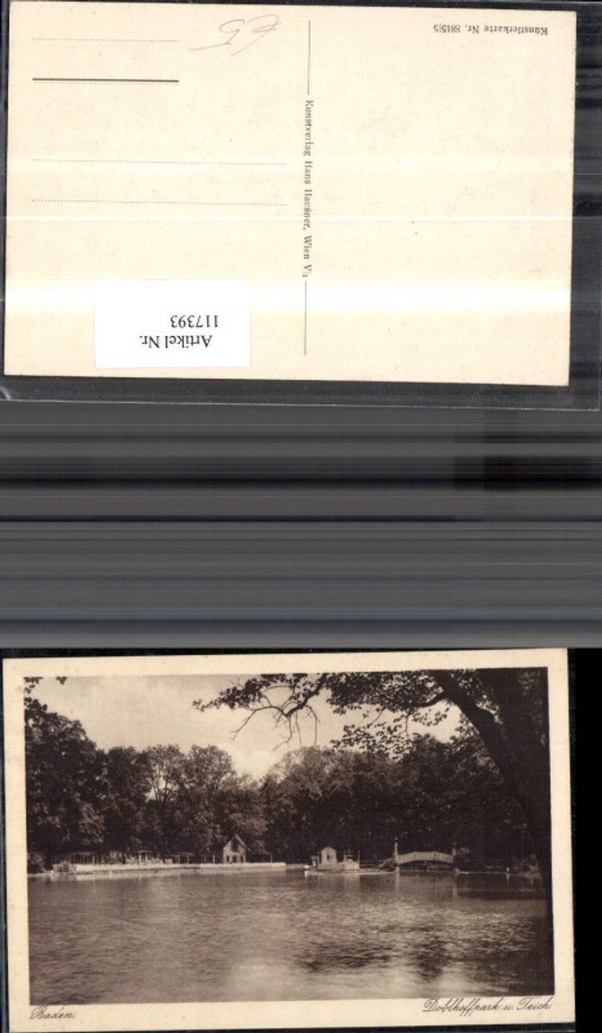 117393,Baden Doblhofpark u. Teich  Doblhofpark u. Teich