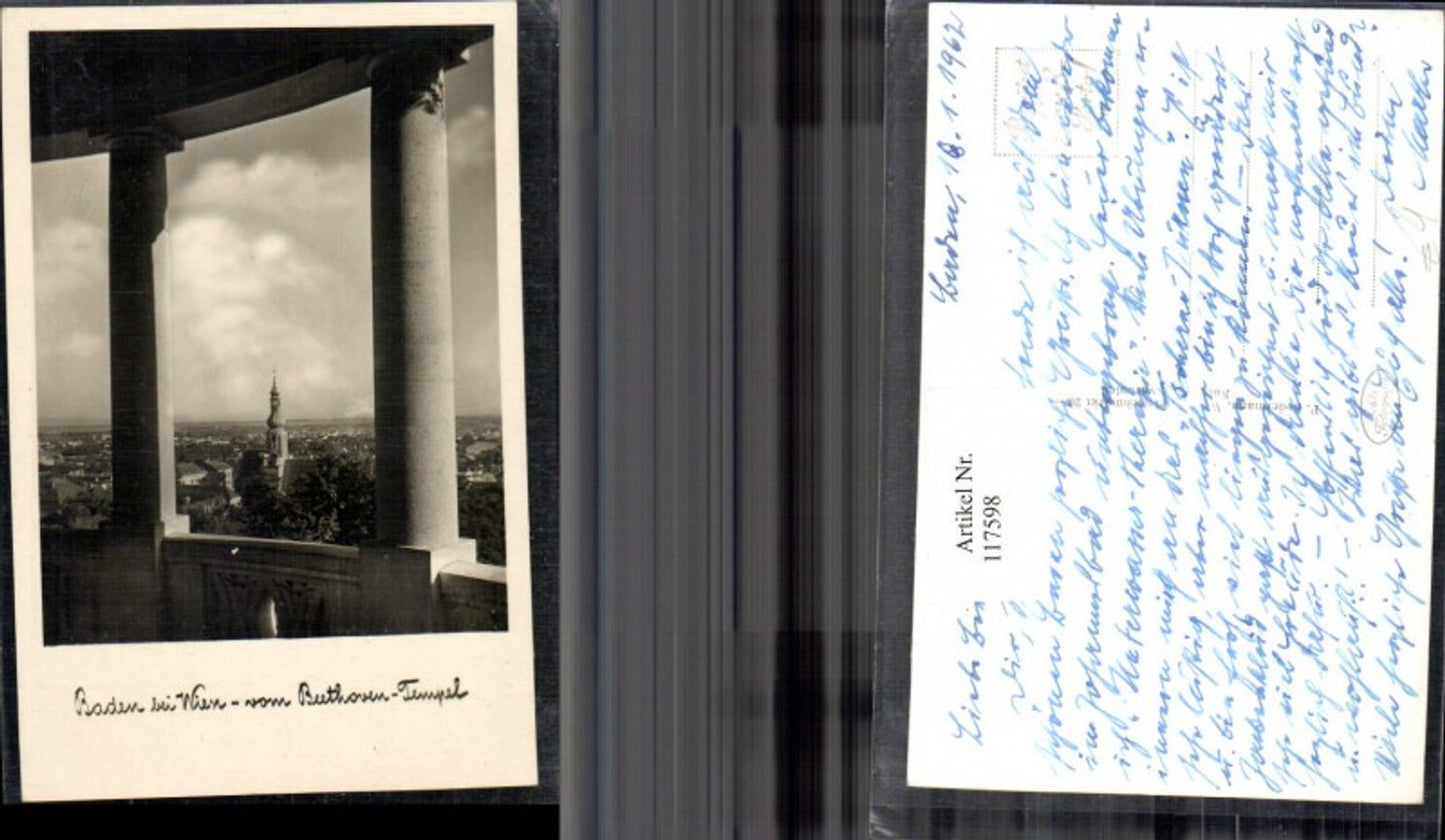 117598,Baden b. Wien v. Beethoven-Tempel 1962