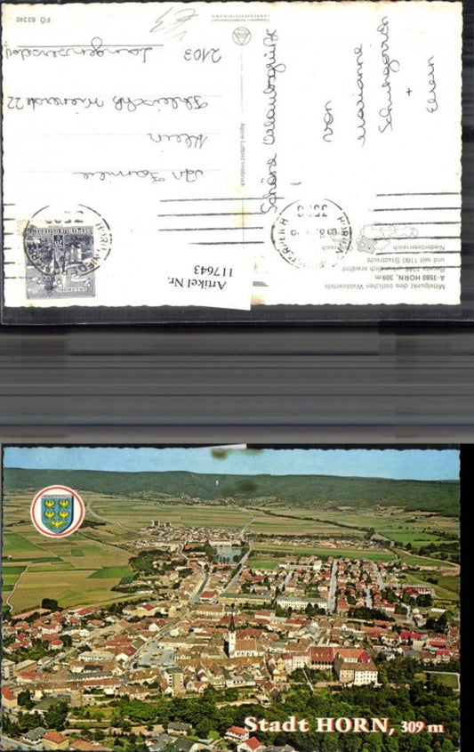 117643,Stadt Horn Luftaufnahme 1974 pub Alpina Druck