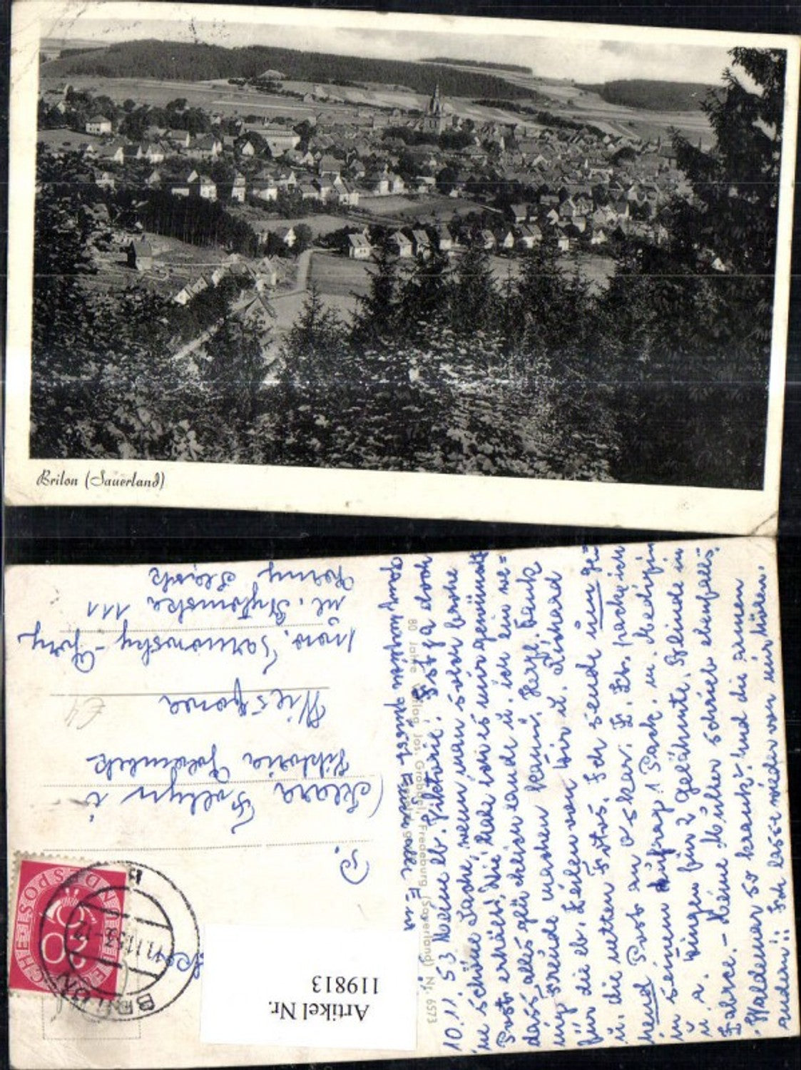 119813,Brilon Sauerland Totale 1953