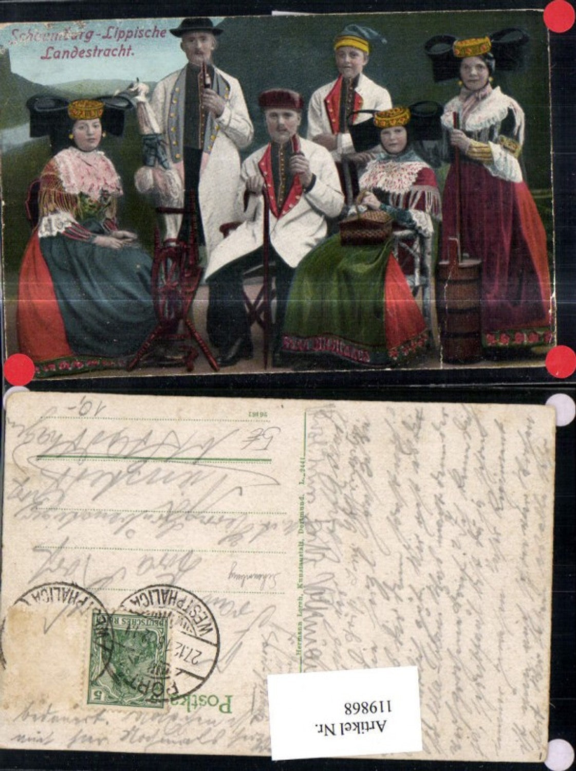 119868,Scheumburg Lippische Landestracht 1918