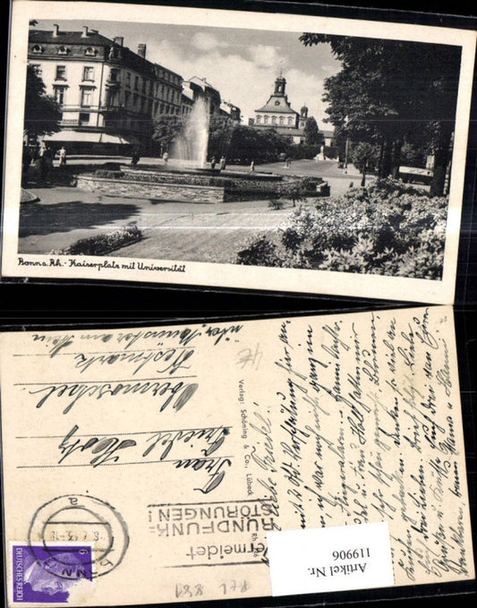 119906,Bonn a. Rhein Kaiserplatz m. Universität 1933