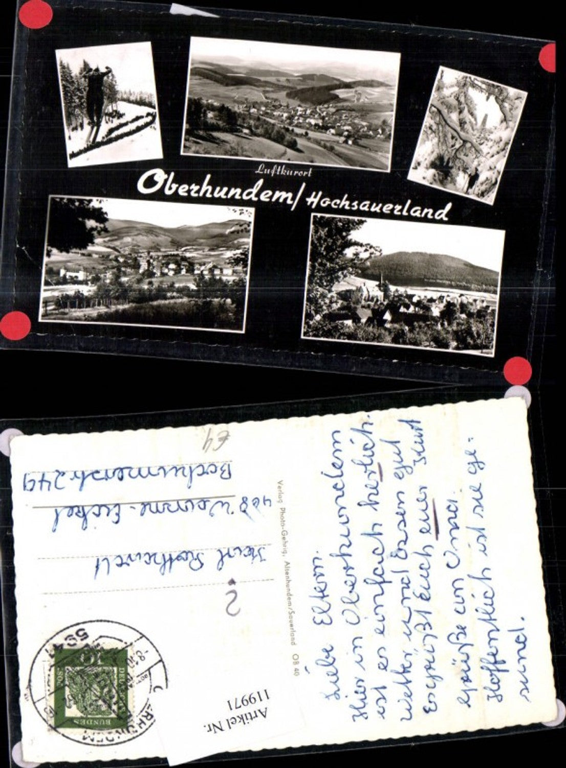 119971,Oberhunden Hochsauerland MehrbildAk 1962