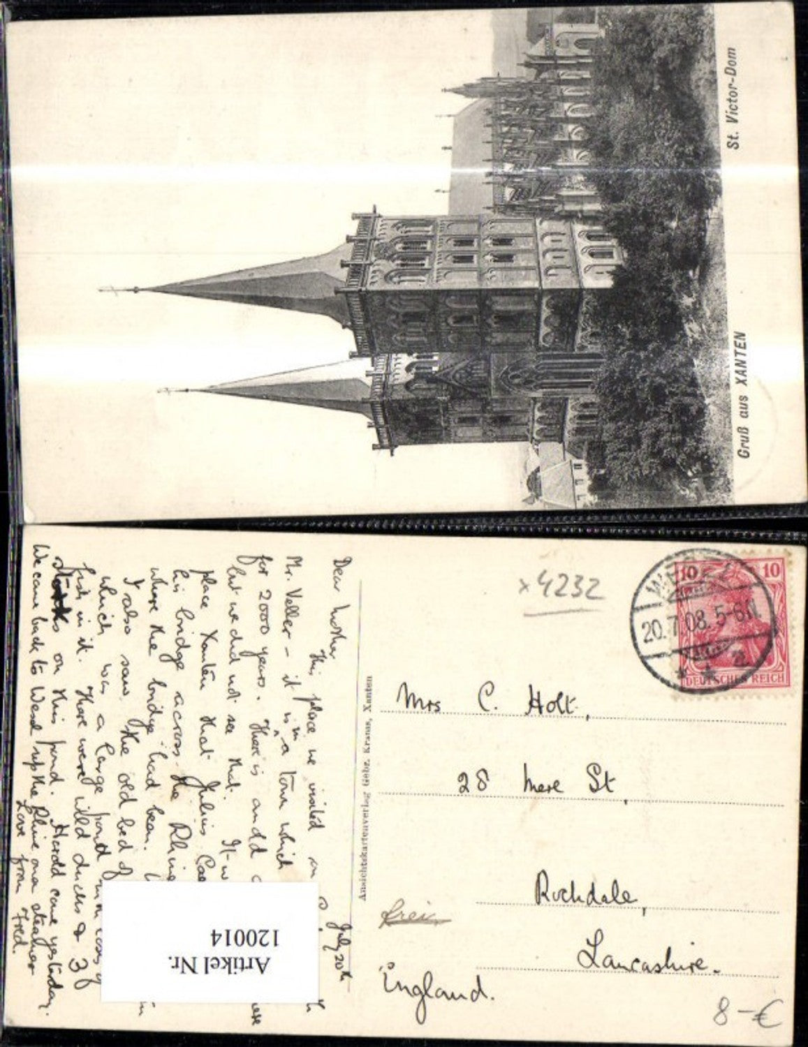 120014,Xanten St. Victor-Dom 1908