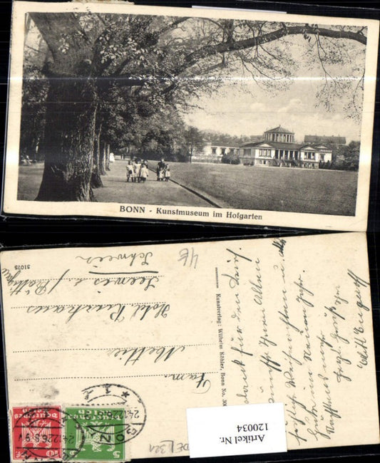 120034,Bonn Kunstmuseum i. Hofgarten 1926