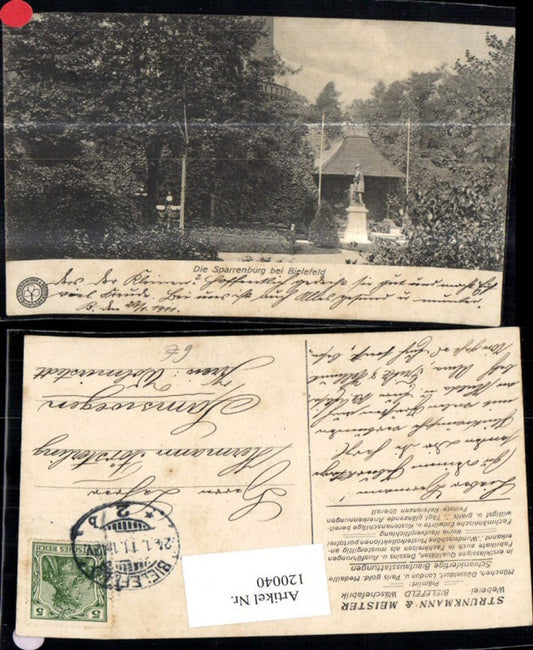 120040,Bielefeld Sparrenburg 1911