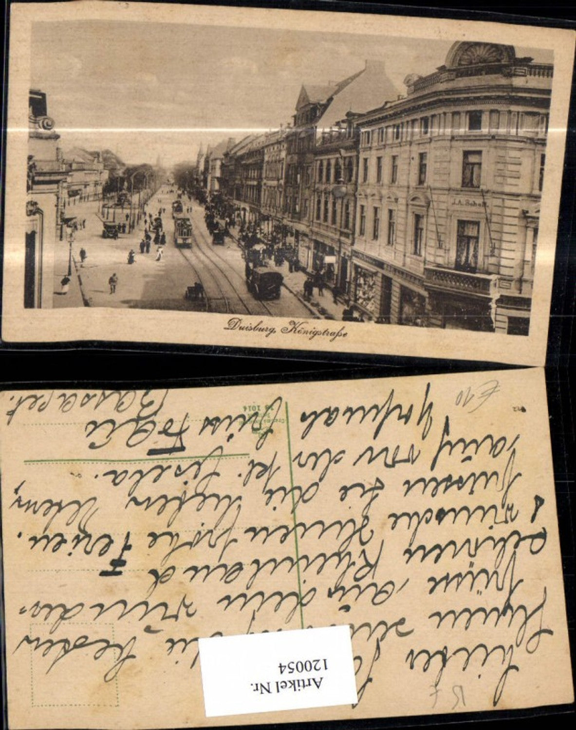 120054,Duisburg Königstraße Strassenansicht Strassenbahn