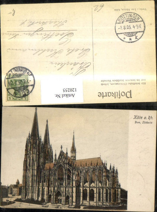 120255,Köln a. Rhein Dom Südseite 1905