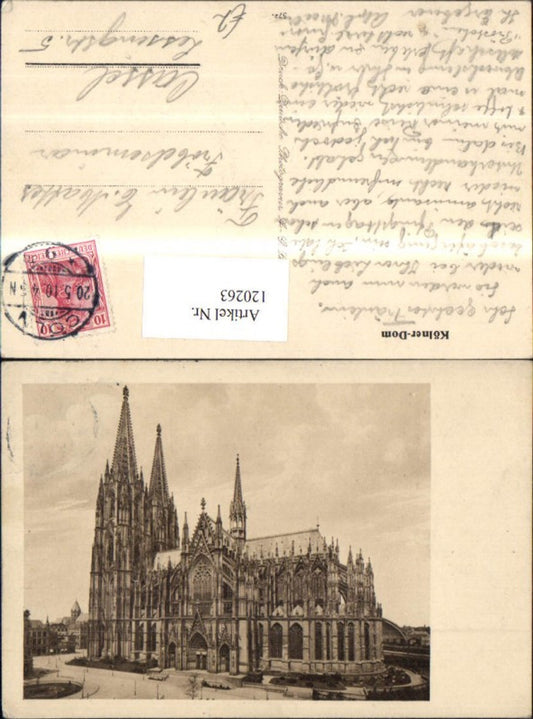 120263,Köln Dom Ansicht 1910